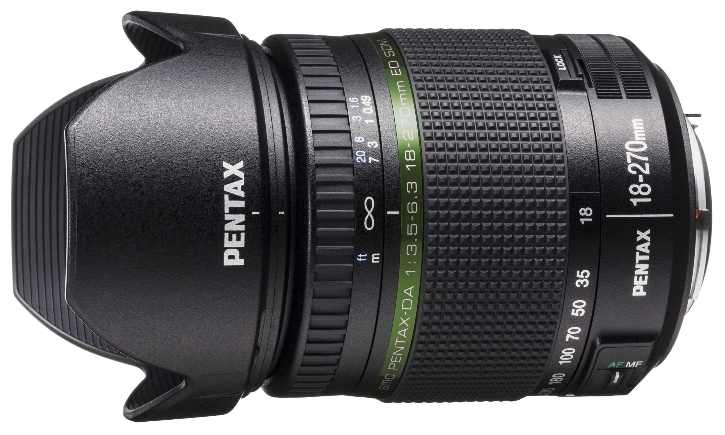 Pentax smc DA18-270mm F3.5-6.3 SDM, Teleobjektiv, 16/13, 18 - 270 mm