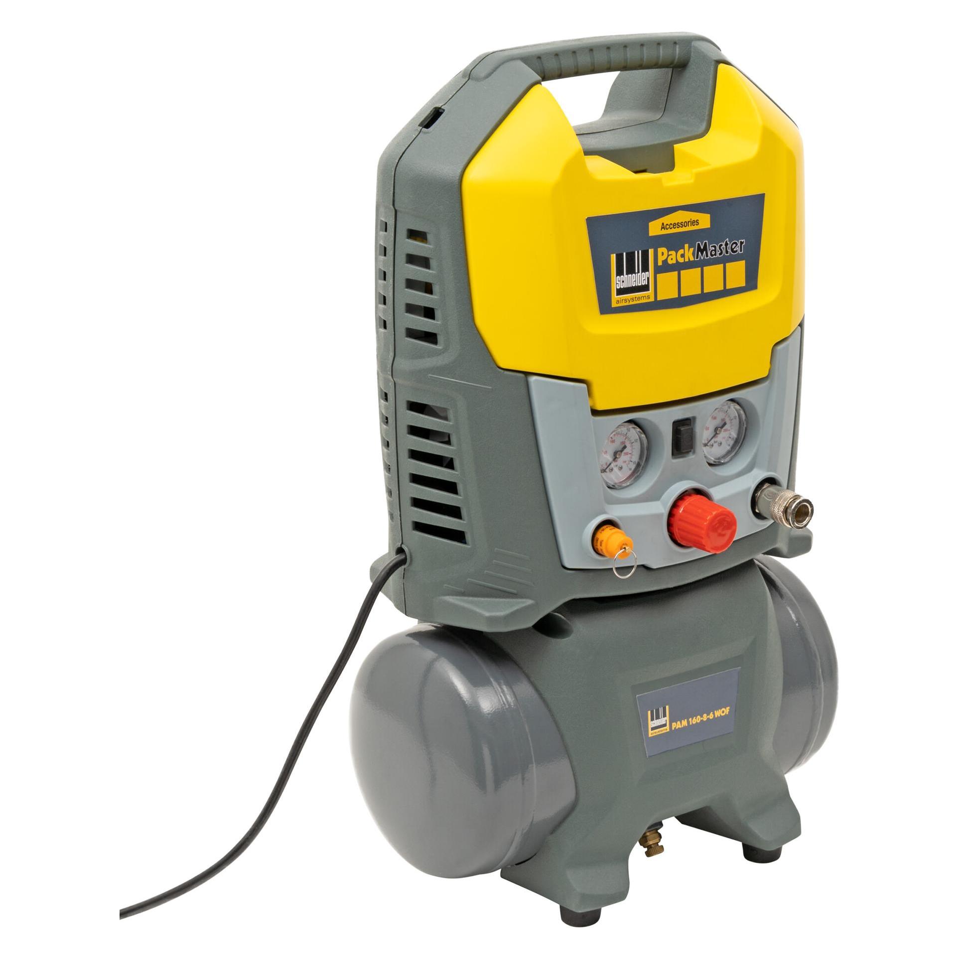 Schneider Kompressor PackMaster PAM 160-8-6 WOF (6 l, 8 Bar) (55204100)