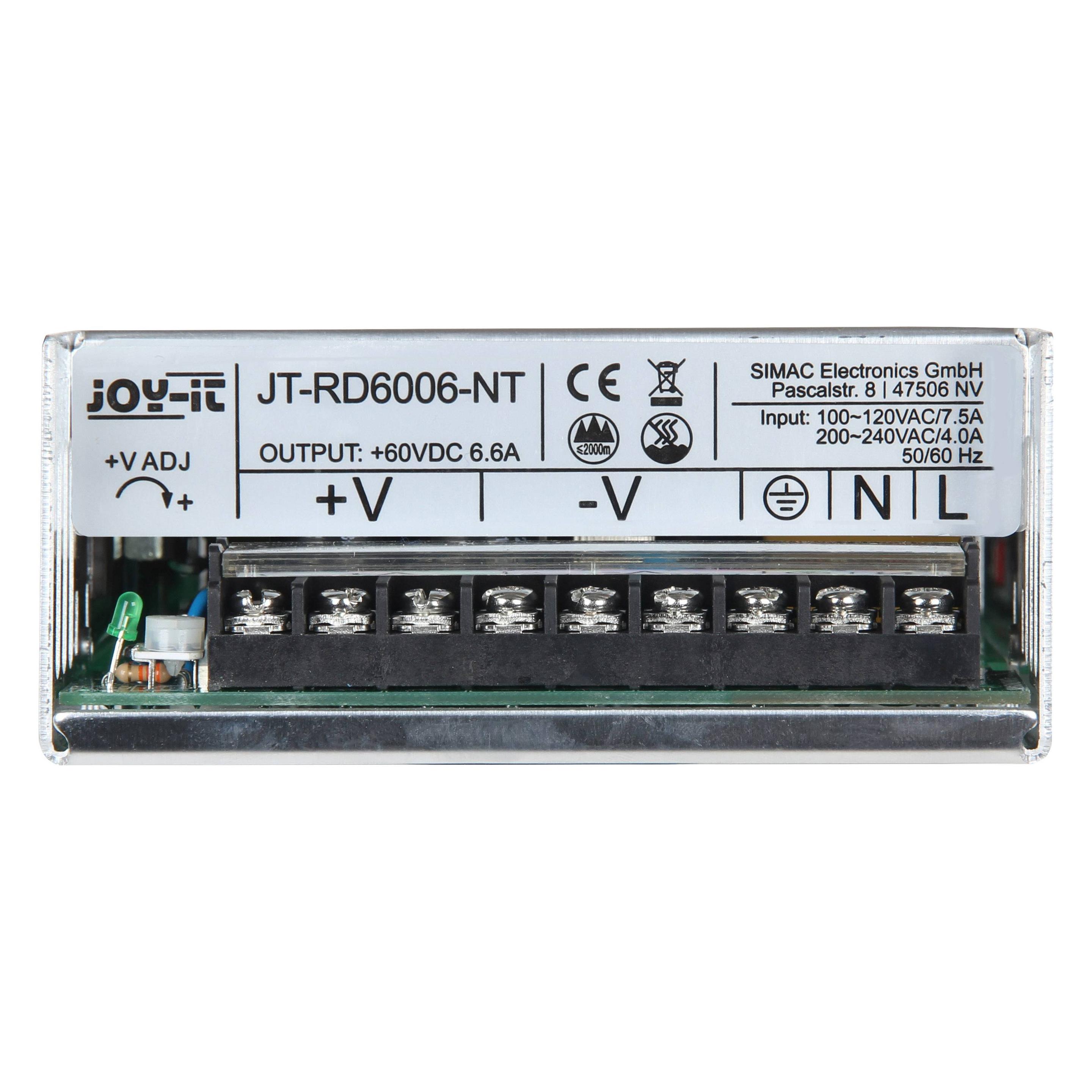 Joy-it Joy it Industrienetzteil, Festspannung RD6006, 400W, 60V DC (jt-rd6006-nt)