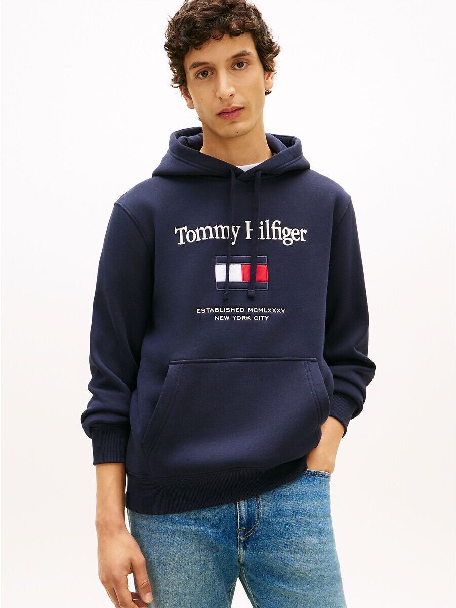 TOMMY HILFIGER Sweat à capuche logo drapeau