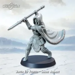 Winter Elf Fighter - Sakari Alianait aus Frostbound Fate von The Printing Goes Ever On