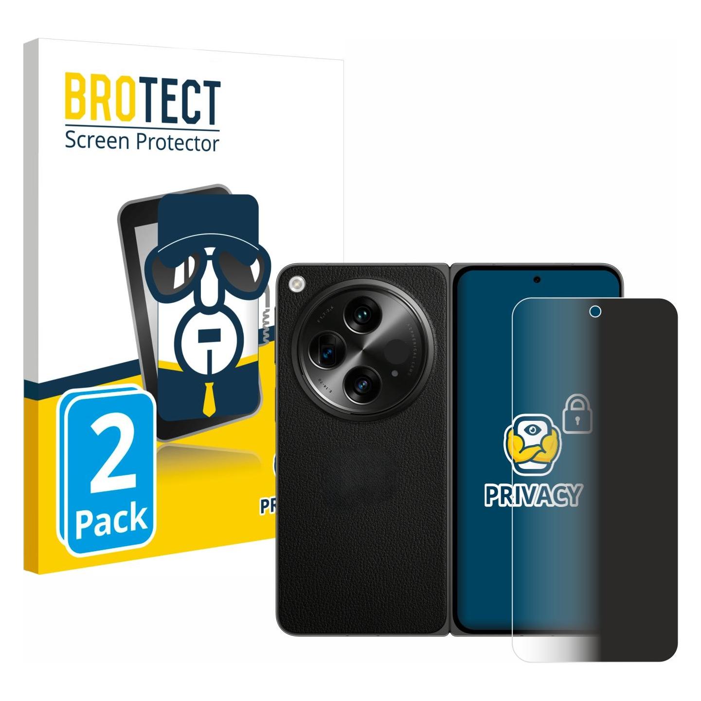 BROTECT Sichtschutzfolie Anti-Spy Privacy Folie Blaulicht-Schutz (OnePlus Open) (4351444)