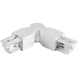 Brumberg Flexibler Eckverbinder für 3-Phasen-Stromschienen, Schutzleiter innen, Weiß BRUM-88134070