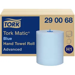 Tork Rollenhandtuch Advanced Hybrid 2-lagig blau (150m), Haushaltspapier, Blau