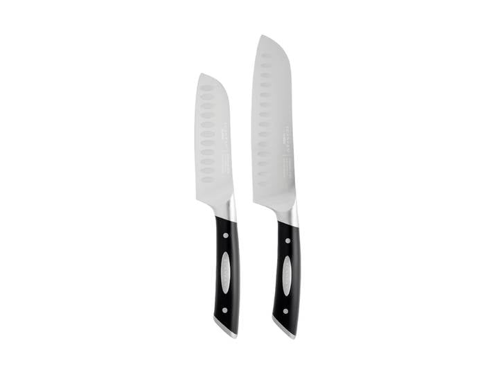 2-teiliges Premium Santakumesser-Set „Classic“ Silber, Schwarz SCANPAN
