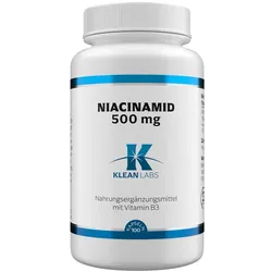 NIACINAMID B3 500 mg KLEAN LABS Kapseln 100 St