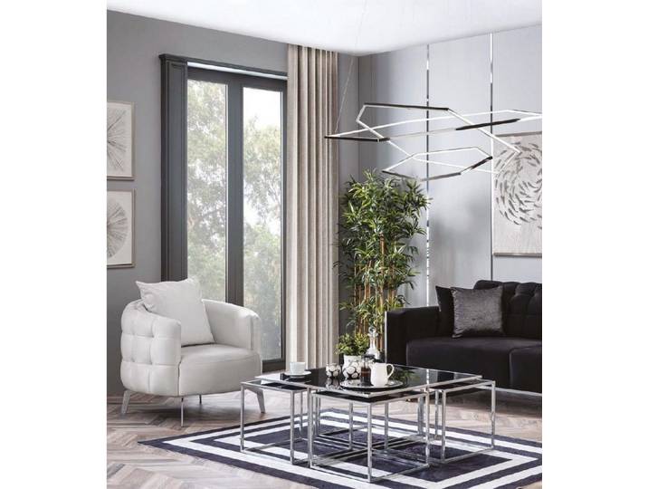 Xlmoebel Loungesessel Runder Polster für Wartezimmer, Kanzlei und Hotel (1-St., 1 Sitzer), Made in Europa