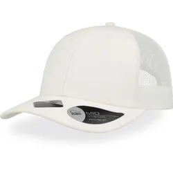 Atlantis Unisex 6-Panel Mesh Kappe 'Recy Three' Netz Cap RETH white/white one size