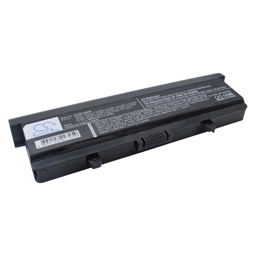 Laptop battery 0GW252 et. al for DELL, 11.1V, 6600mAh (6600 mAh) (CS-DE1525HB)