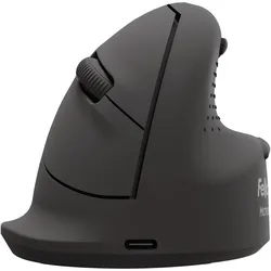 Fellowes Breyta Plus+ Ergonomische Maus (Kabelgebunden, Kabellos), Maus, Schwarz