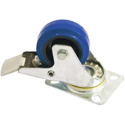 ROADINGER Lenkrolle 80mm blau mit Bremse
