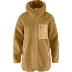 Fjällräven Damen Vardag Pile Long Fleecejacke - L - Buckwheat Brown