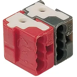 Hager TG008 Bussteckklemmen KNX, 2 polig, rot/schwarz