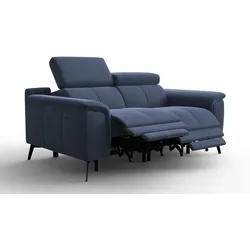 SOFA RELAX FIERO 2-Sitzer, Marineblauer Veloursstoff