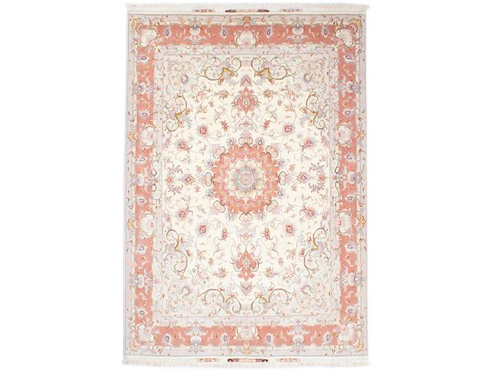 Täbriz 50Raj Seidenkette Teppich 149x216 Handgeknüpft Orientteppich Perserteppich Wolle