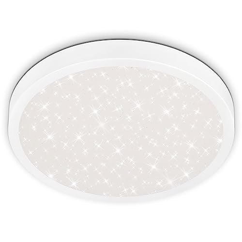 Briloner Runa III LED plafondlamp wit, modern rond design, Ø 38 cm