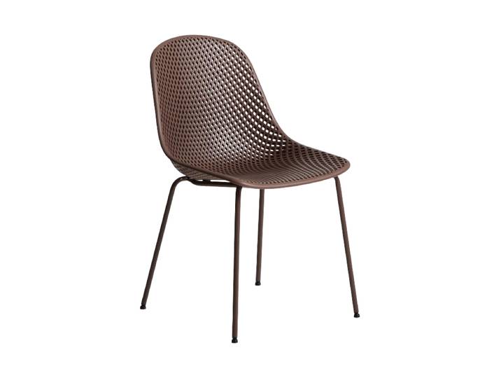 Hochwertiger In- & Outdoor Stuhl „Quinby“ Braun Kave Home