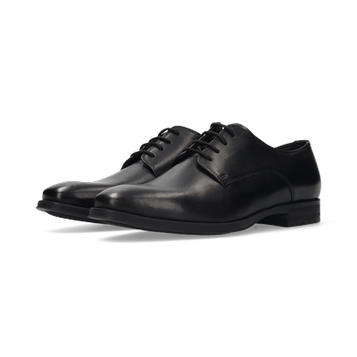 Schnürschuh SALAMANDER, Herren, Gr. 45, schwarz, Glattleder, Schuhe Schnürschuh, Anzugschuh, Businessschuh, Festtagsschuh mit Blockabsatz
