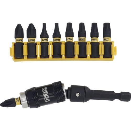 DeWalt Extreme Impact Torsion DT70578T Schroefbitset, 10-delig, met draaibare bithouder en magnetische huls