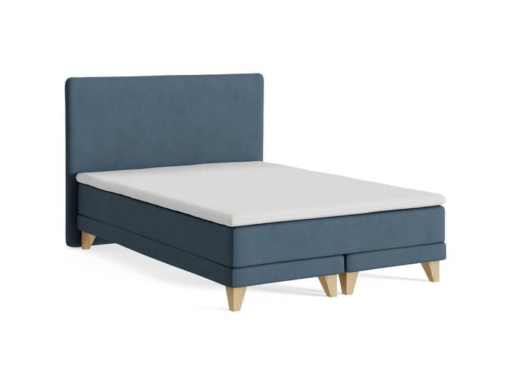 Boxspringbett President blau Stoff 140 x 200 cm - Möbel Konfigurator: Traummöbel individuell zusammenstellen