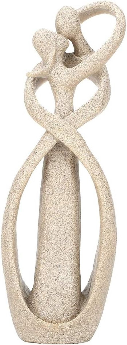 Handgemaakt Zandsteen Liefdesbeeld Paar Omhelzend Figuur voor Interieur Decoratie Hoogte: 21,5 cm