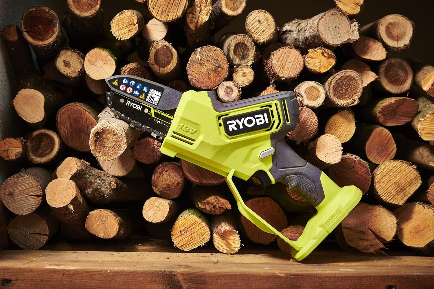 Ryobi RY18PSX10A-0 Seghetto da potatura a batteria 18V barra da 10 cm solo corpo
