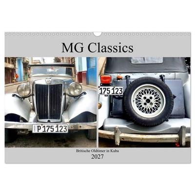MG Classics - Britische Oldtimer in Kuba (Wandkalender 2027 DIN A3 quer), CALVENDO Monatskalender