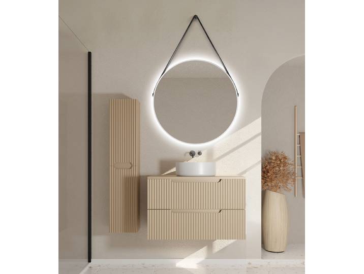 Badset COLORIA Typ E 2-teilig 102 x 120 x 46cm Braun/Taupe