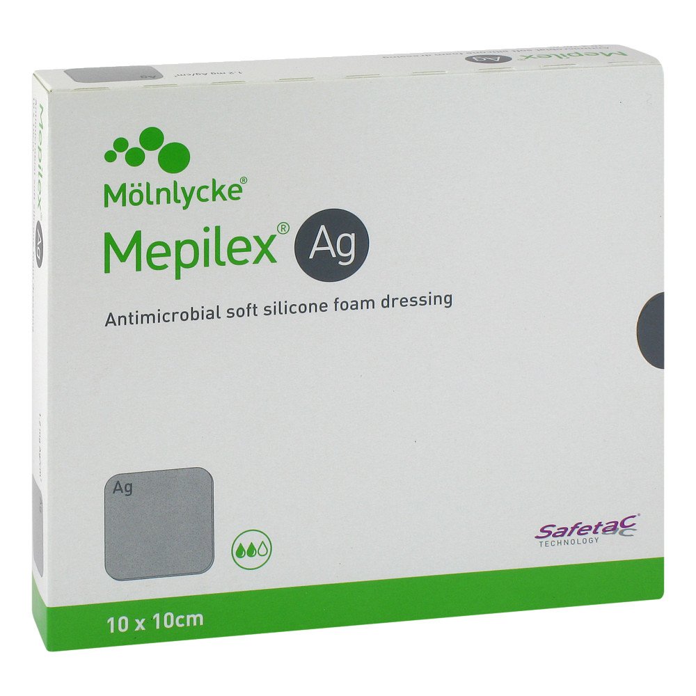 1001 Artikel Medical GmbH Mepilex Ag Verband 10x10cm steril 09330667