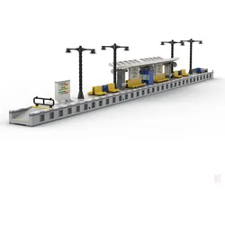 ST-99014 Eisenbahn Moderner Modularer Bahnsteig