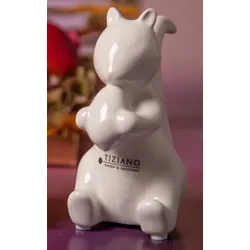 Eichhörnchen Silvino sitzend 7,5cm cremeweiß