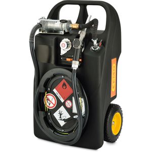 CEMO Tankanlage 10507, Benzintrolley, mobil, 60 Liter, mit Handpumpe, Benzin