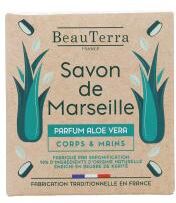 BeauTerra Savon de Marseille Pain Parfum Aloe Vera 100 g - Pain 100 g