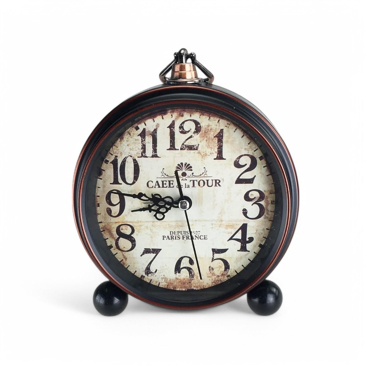 Omgoods Retro Analoge Alarmklok - Vintage Tafelklok zonder Tikken