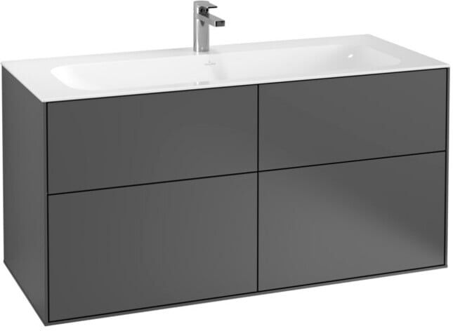 V&B; Meuble sous-lavabo Finion 119,6x59,1x49,8cm, Anthracite mat ; Villeroy & Boch (F05000GK)