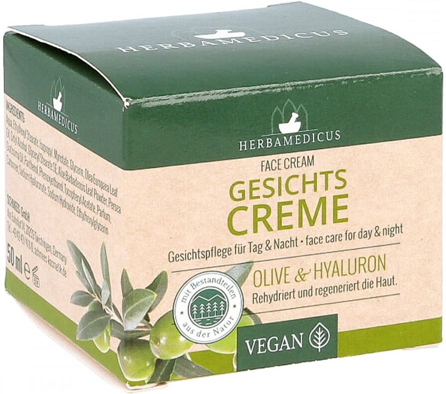 Herbamedicus Gesichtscreme Olive & Hyaluron