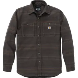 Carhartt Everett, Hemd - Dunkelgrau/Dunkelbraun - S