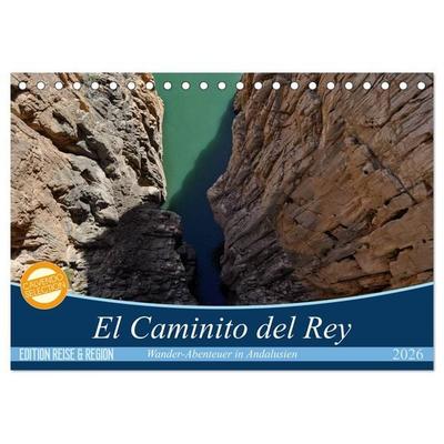 El Caminito del Rey (Tischkalender 2026 DIN A5 quer), CALVENDO Monatskalender