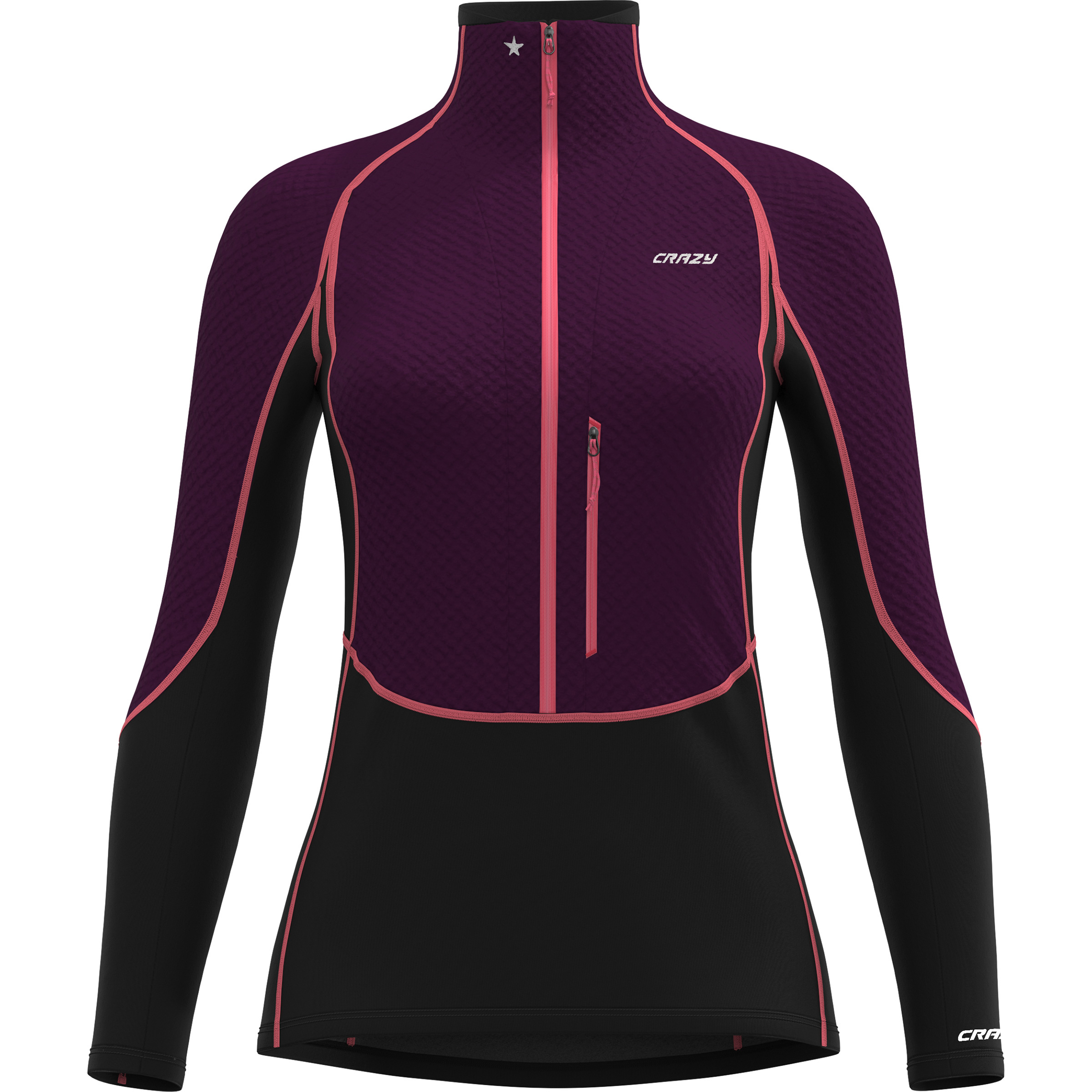 Crazy Stella Extrafleece Damen Pullover schwarz Größe L Trekking Elastisch