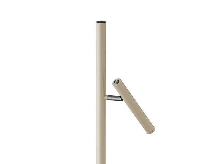 HELL Stehlampe Streak-B, dimmbar, creme / amber, für Wohn- / Esszimmer, Metall, Modern