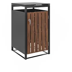 GreenYard Mülltonnenbox Mülltonnenverkleidung Stahl 120L dunkelgrau