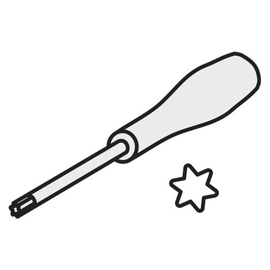 Pramet Torx-Schraubendreher ISO SDR T07 Bruttogewicht 30,5g (Pin-torx) (SDR T07)