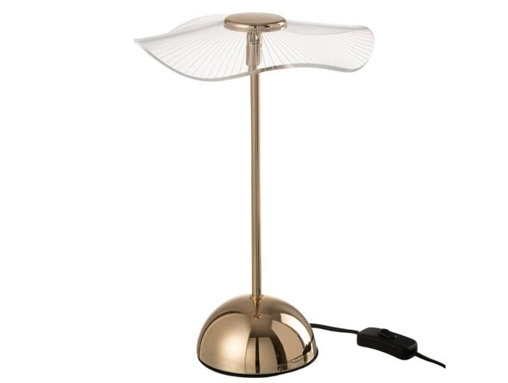 Lampe fleur en métal et acrylique 34 cm