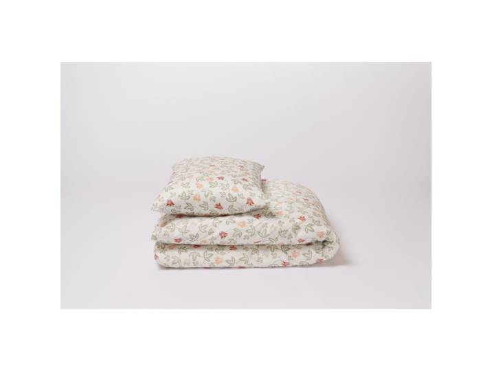 Journey Living Duvetbezug Yoxford Eucalyptus Blumenmuster Satin - Material: Bio Baumwolle