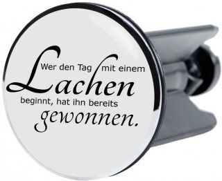 WCShop24 Waschbeckenstöpsel Lachen