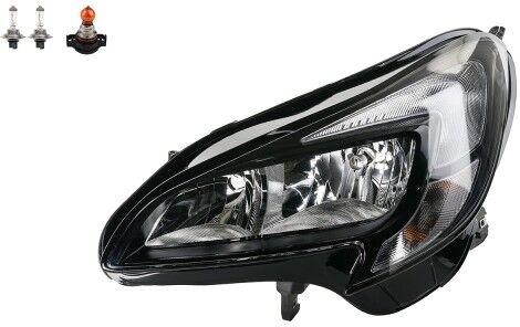 NP24 Scheinwerfer + Blinkersockel Front passend für Opel Corsa E Links Leuchtmittel
