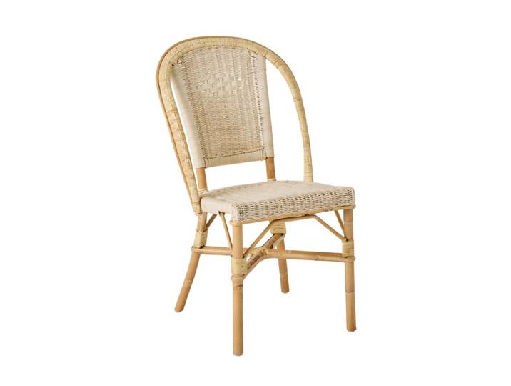Chaise en rotin tressé