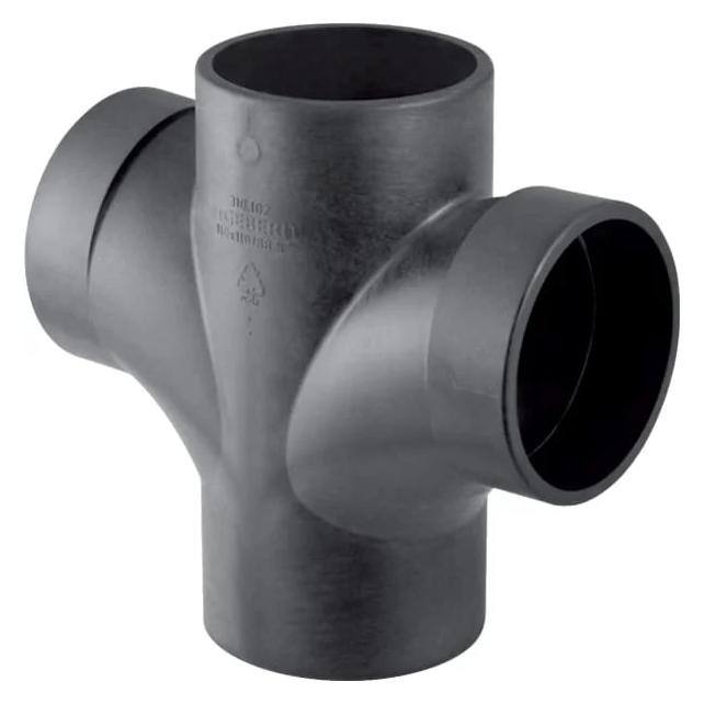 Geberit Vertriebs GmbH Silent-db20 Doppelabzweig mit Innenradius 88,5Grad DN90 (308082141)