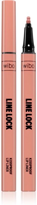 Wibo Line Lock Kissproof Lip Liner Lip Fix with long-lasting effect shade 02 Barely Legal 1 pc