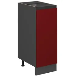 Vicco, Regal, Küchenfront R-Line, Rot, 29.6 x 71.3 cm Möbelfront für den Apothekerunterschrank